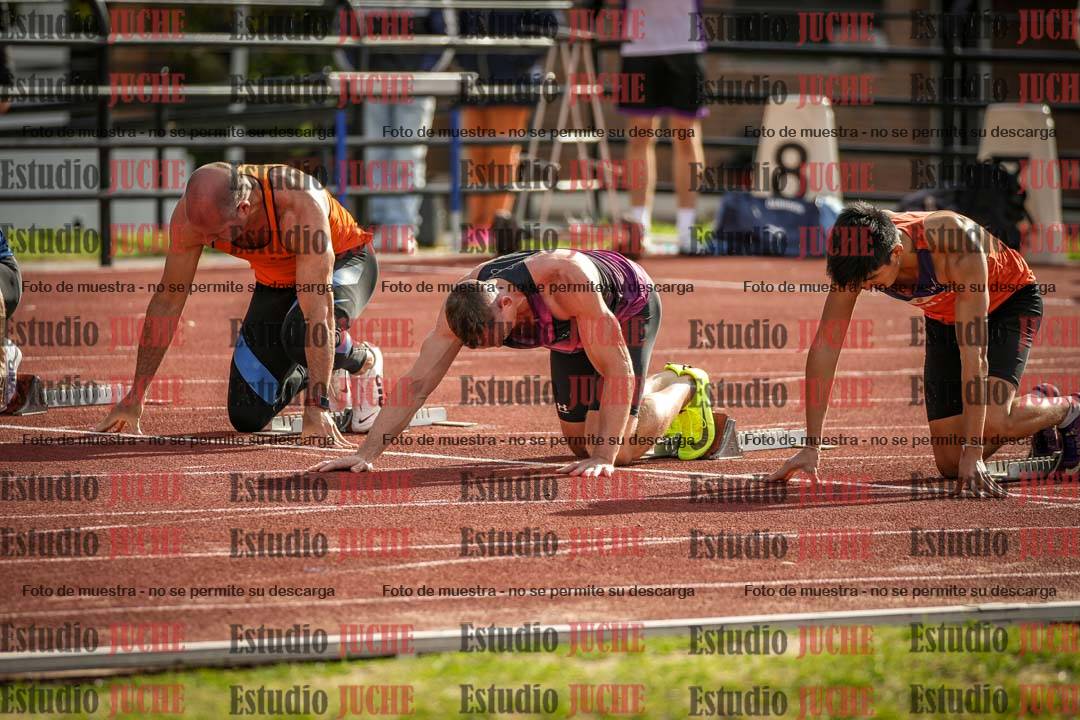 Fotos de los 100 m llanos de varones