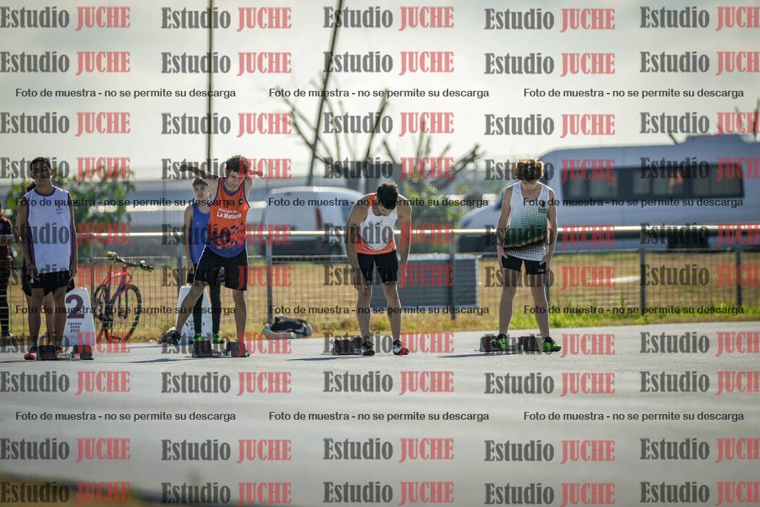 Fotos de los 100 m llanos de varones