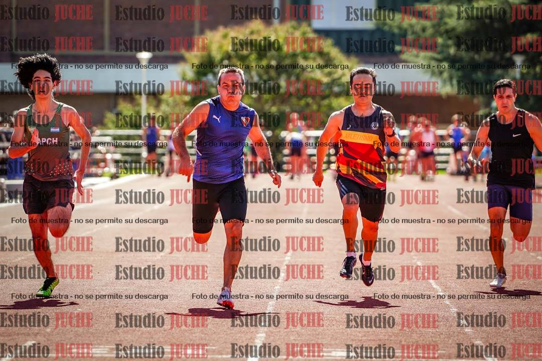 Fotos de los 100 m llanos de varones