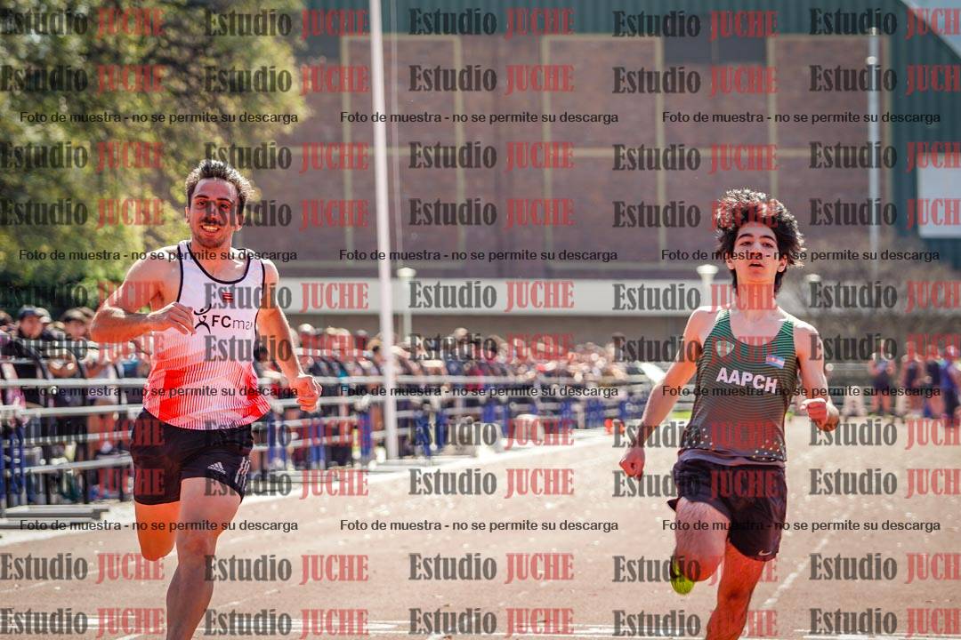 Fotos de los 100 m llanos de varones
