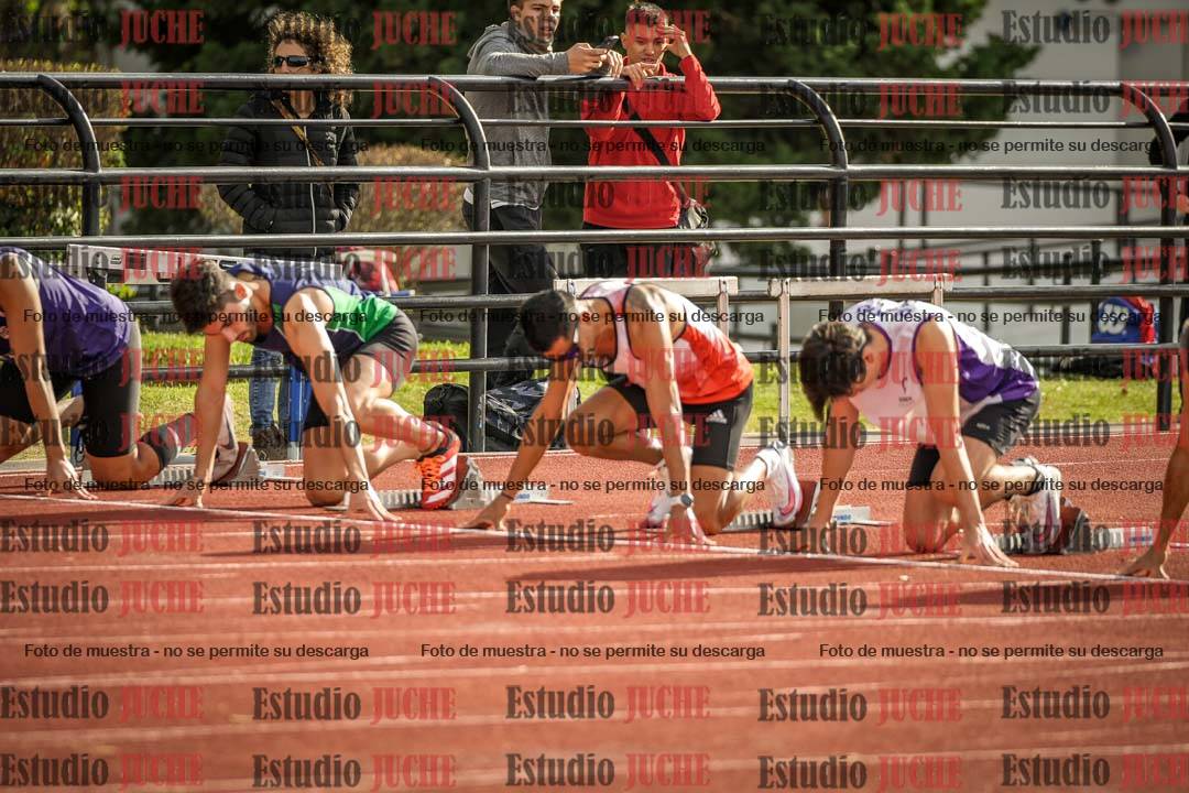 Fotos de los 100 m llanos de varones