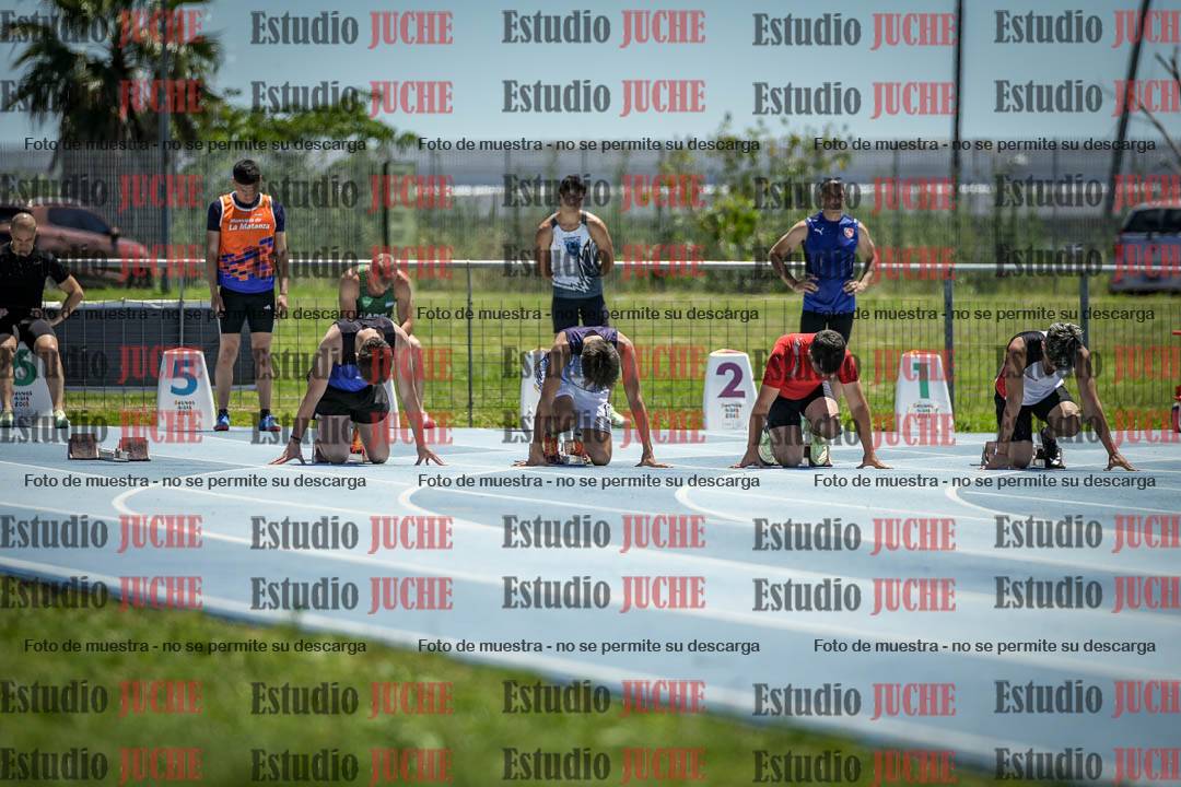 Fotos de los 100 m llanos de varones