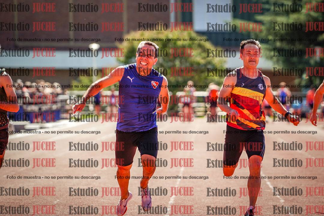 Fotos de los 100 m llanos de varones