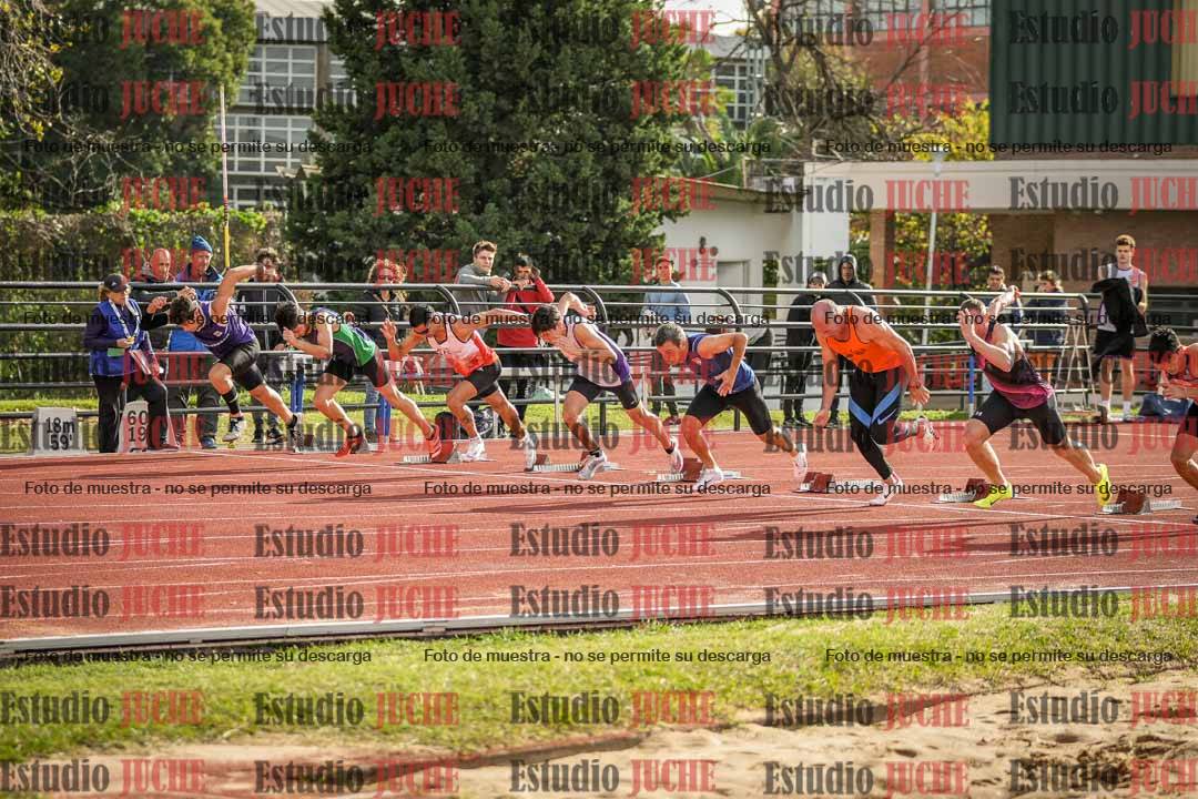 Fotos de los 100 m llanos de varones