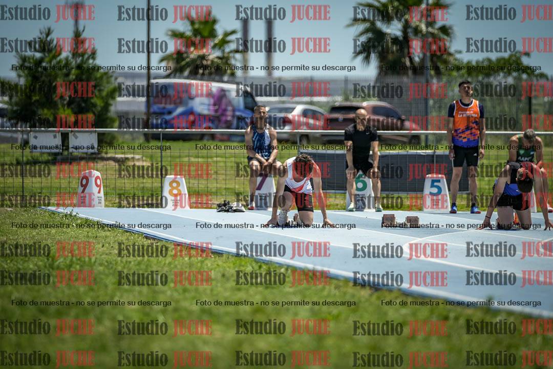 Fotos de los 100 m llanos de varones