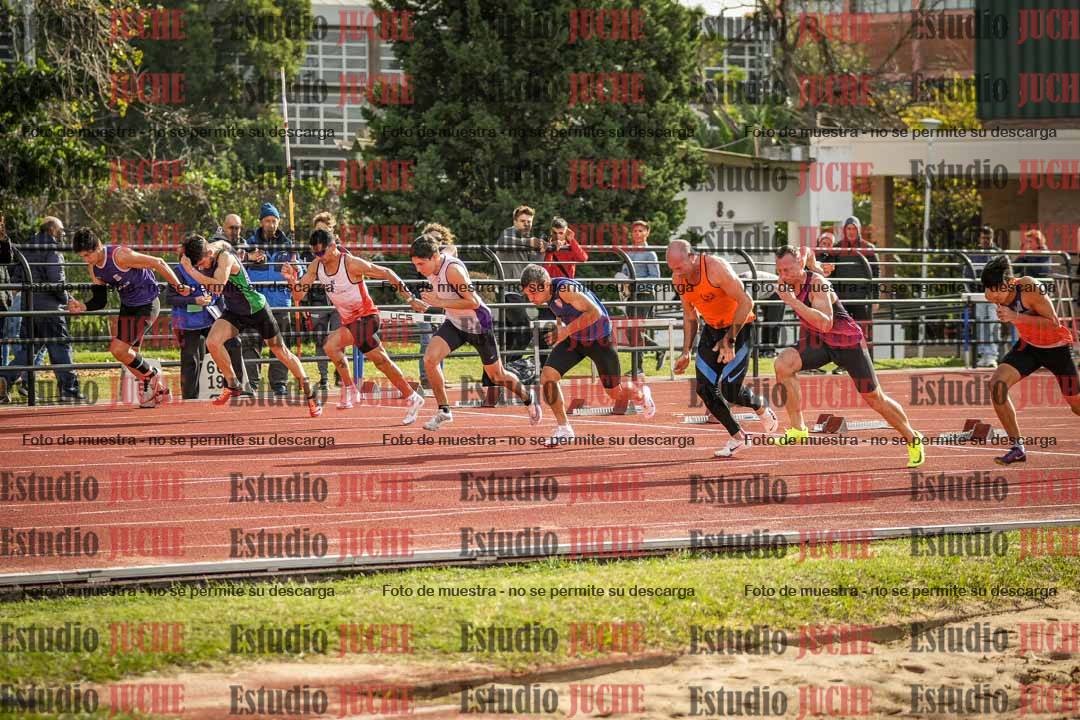 Fotos de los 100 m llanos de varones