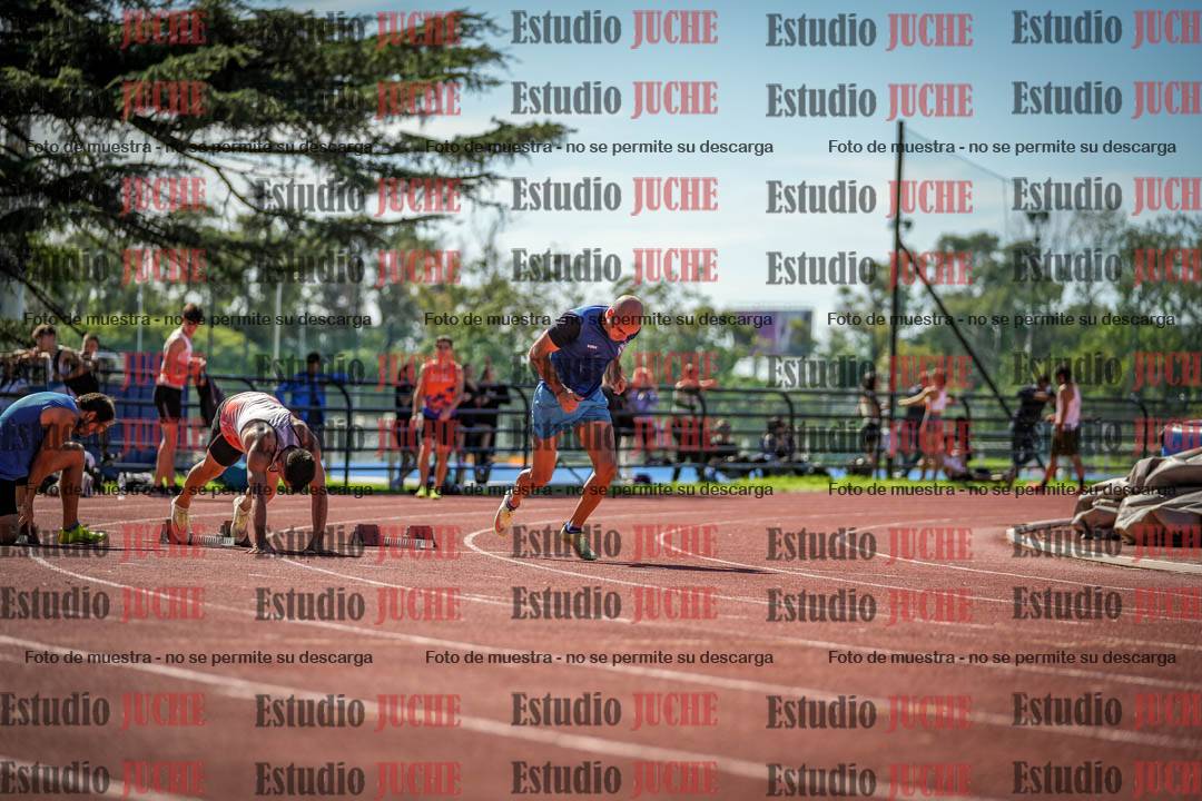 Fotos de los 100 m llanos de varones