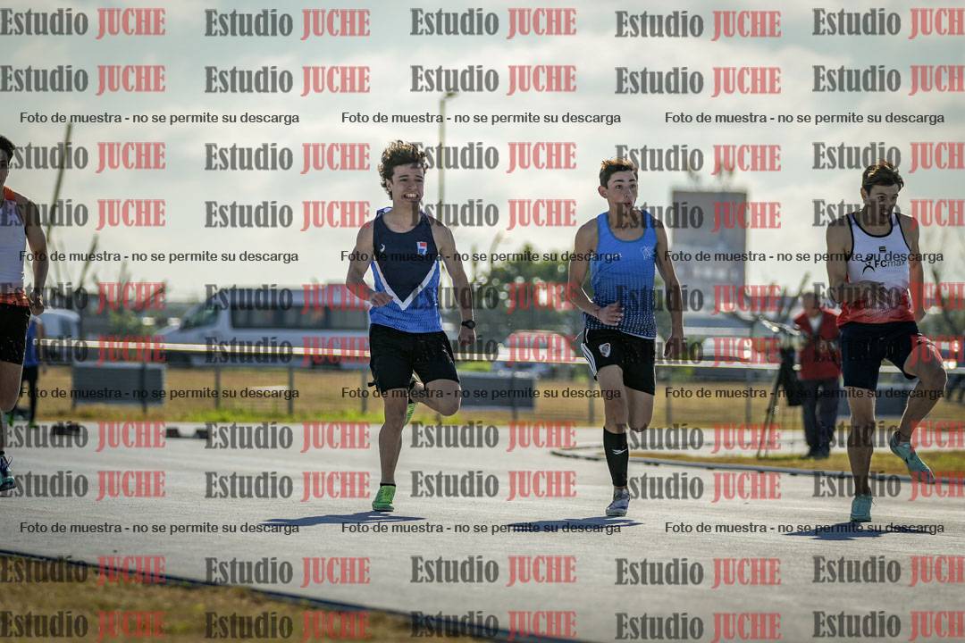 Fotos de los 100 m llanos de varones
