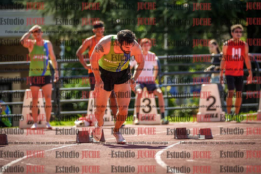 Fotos de los 100 m llanos de varones