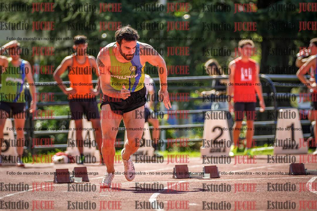 Fotos de los 100 m llanos de varones