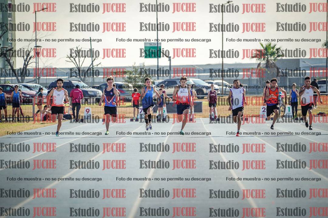 Fotos de los 100 m llanos de varones