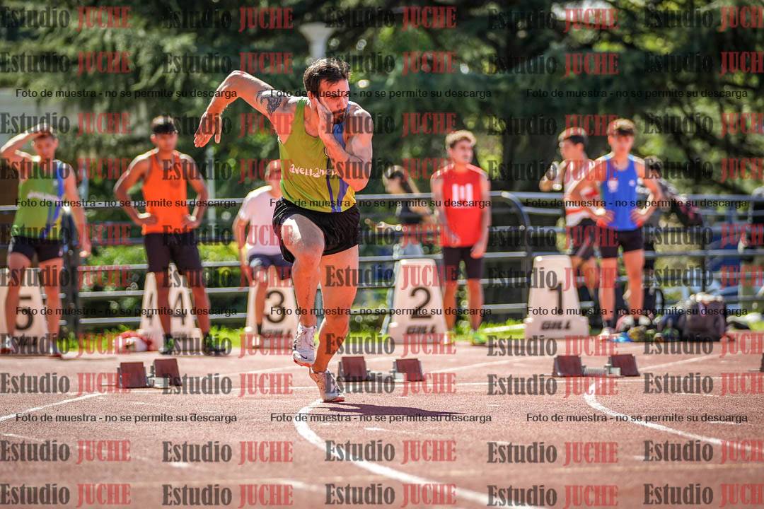 Fotos de los 100 m llanos de varones