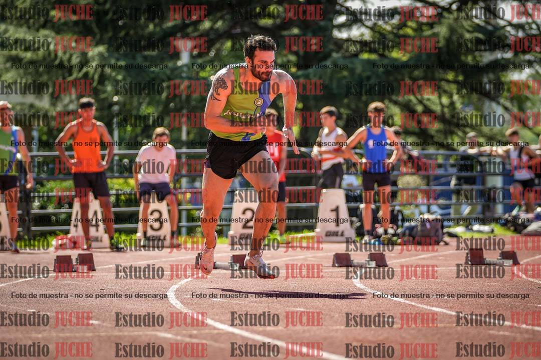 Fotos de los 100 m llanos de varones