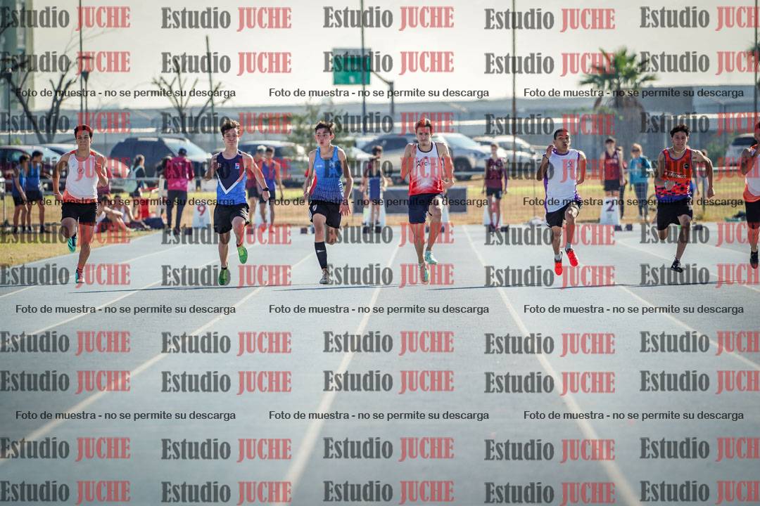 Fotos de los 100 m llanos de varones