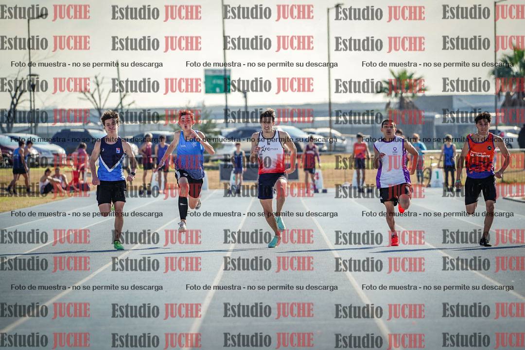 Fotos de los 100 m llanos de varones