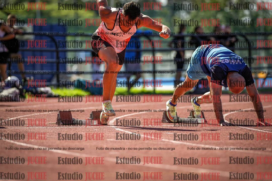 Fotos de los 100 m llanos de varones