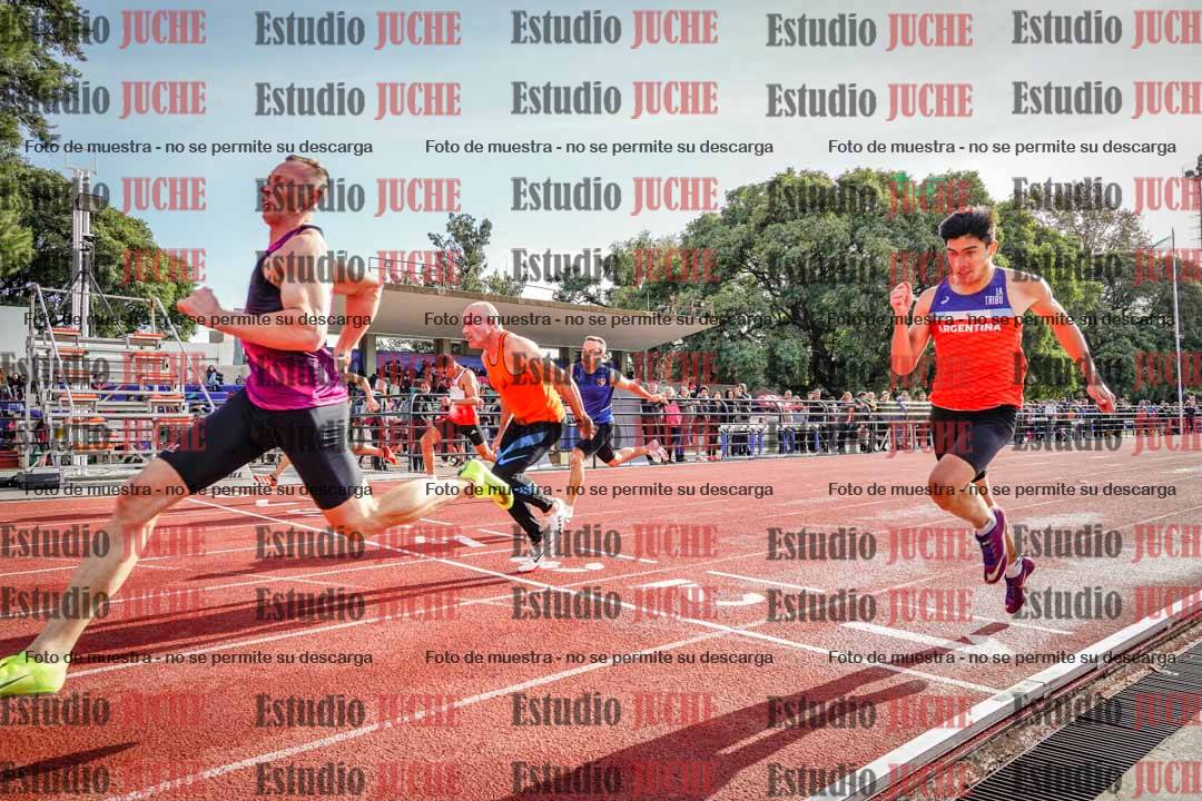 Fotos de los 100 m llanos de varones