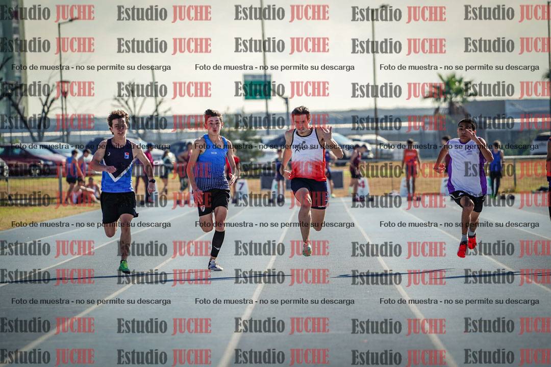Fotos de los 100 m llanos de varones