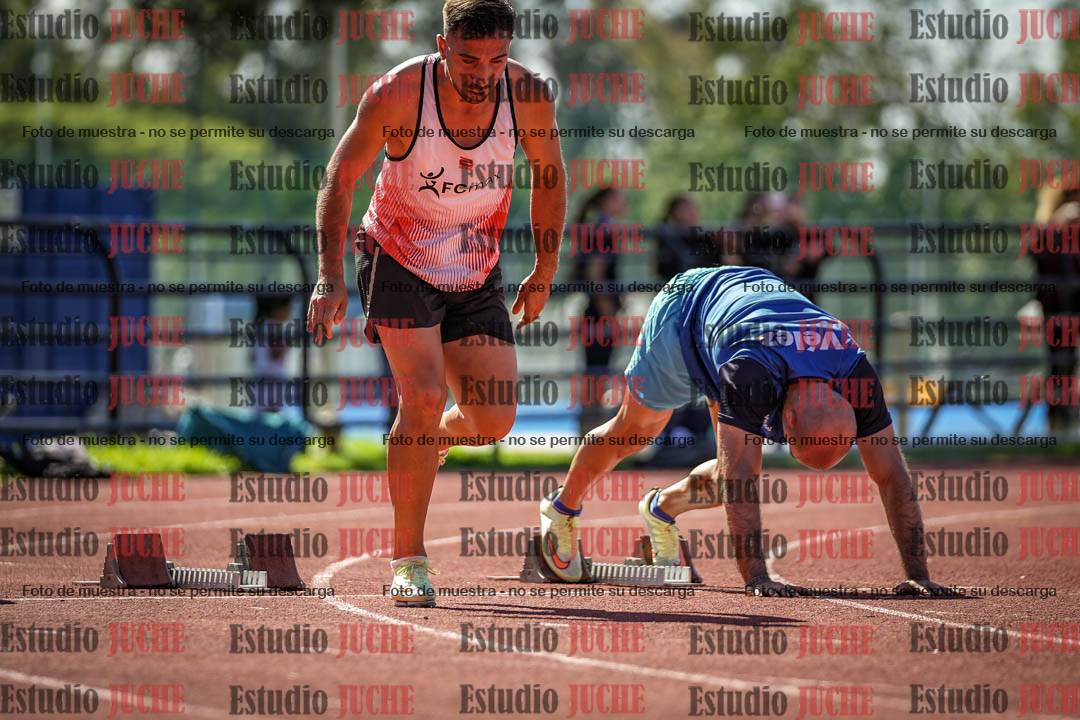 Fotos de los 100 m llanos de varones