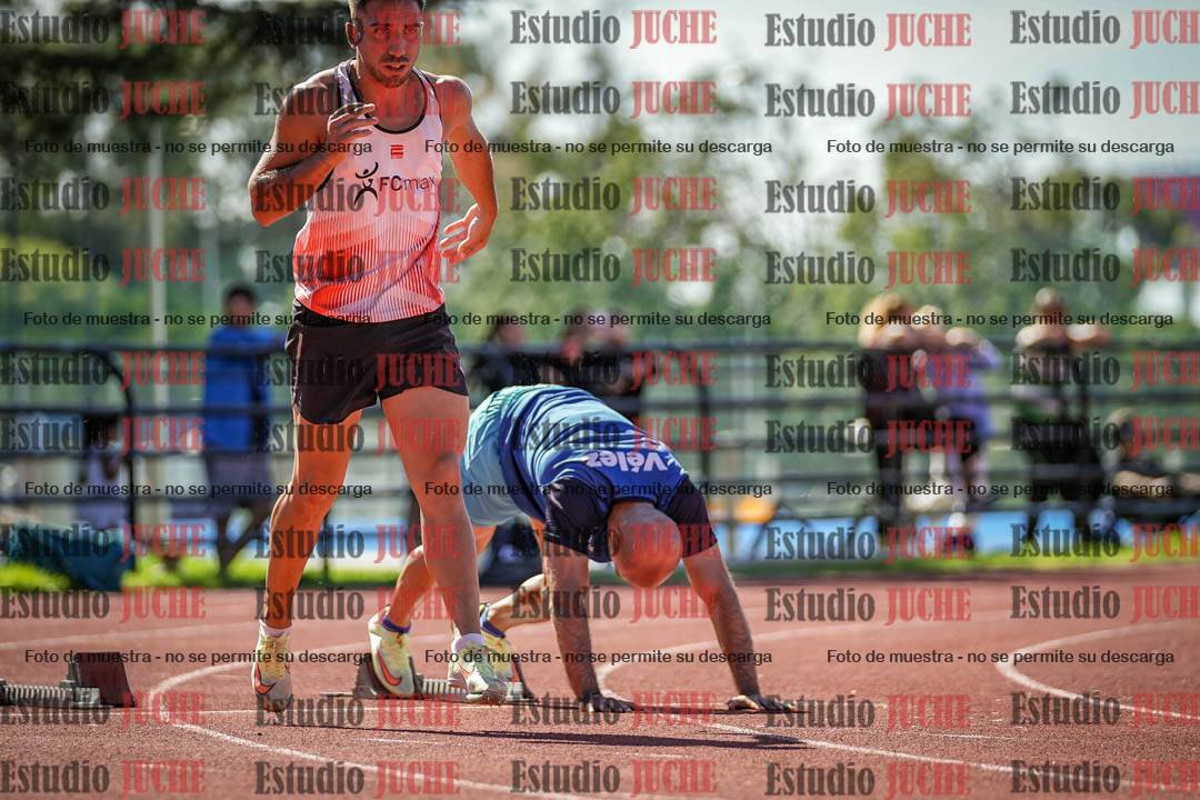 Fotos de los 100 m llanos de varones
