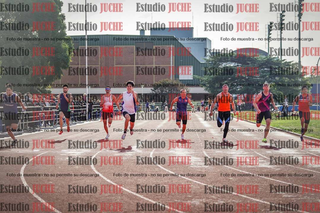 Fotos de los 100 m llanos de varones