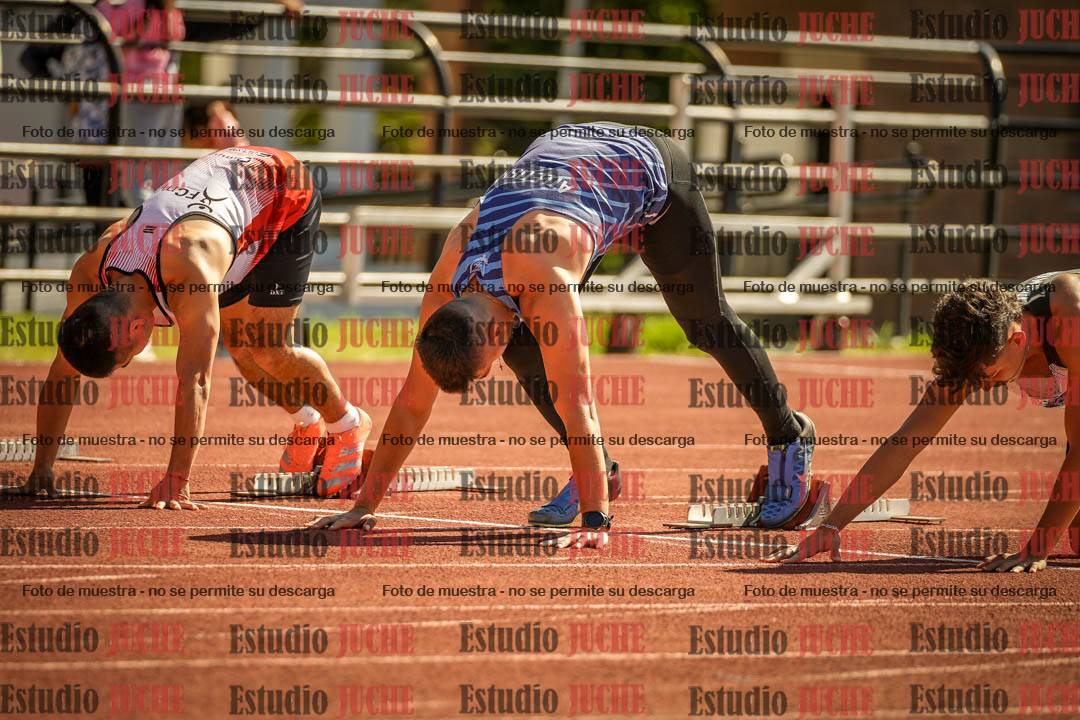 Fotos de los 100 m llanos de varones