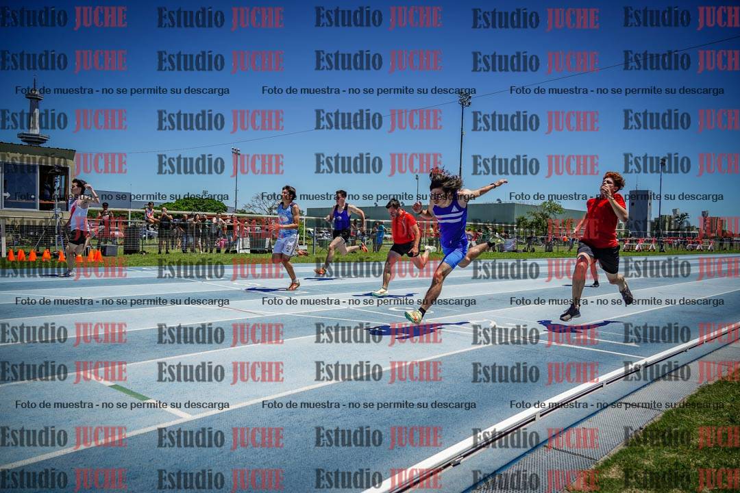 Fotos de los 100 m llanos de varones