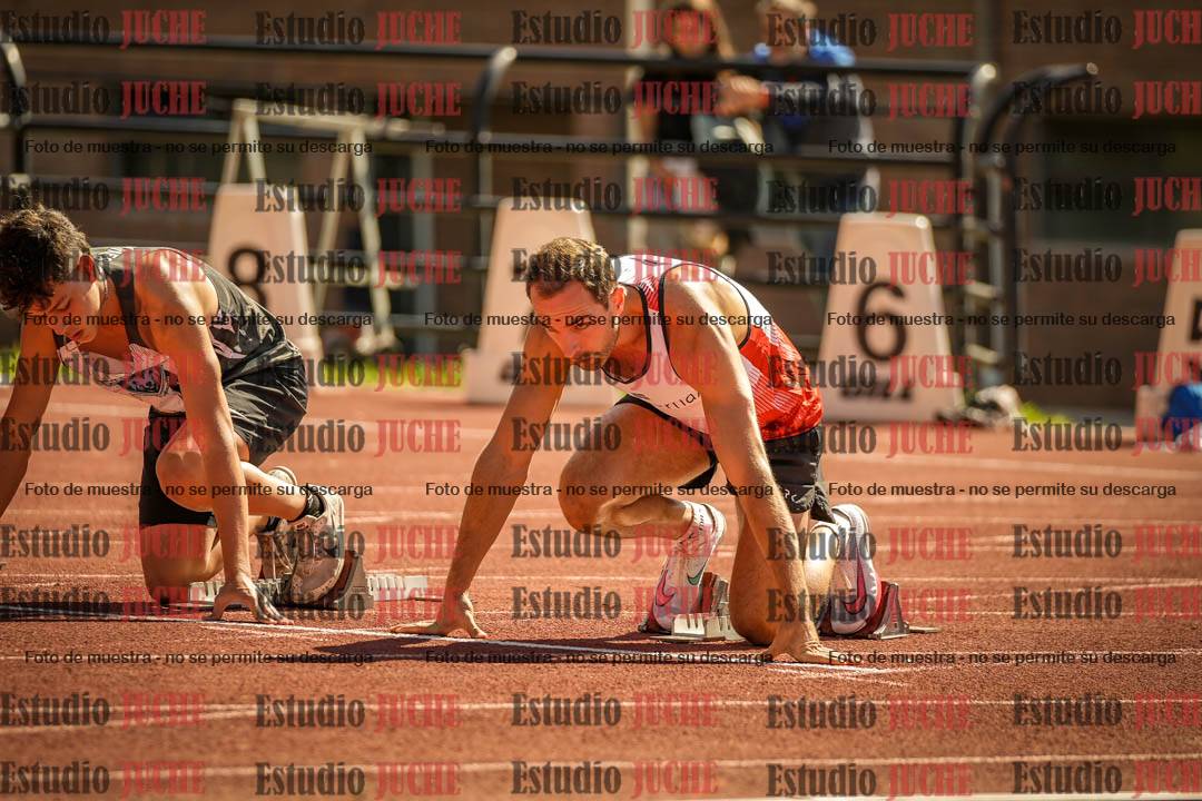 Fotos de los 100 m llanos de varones
