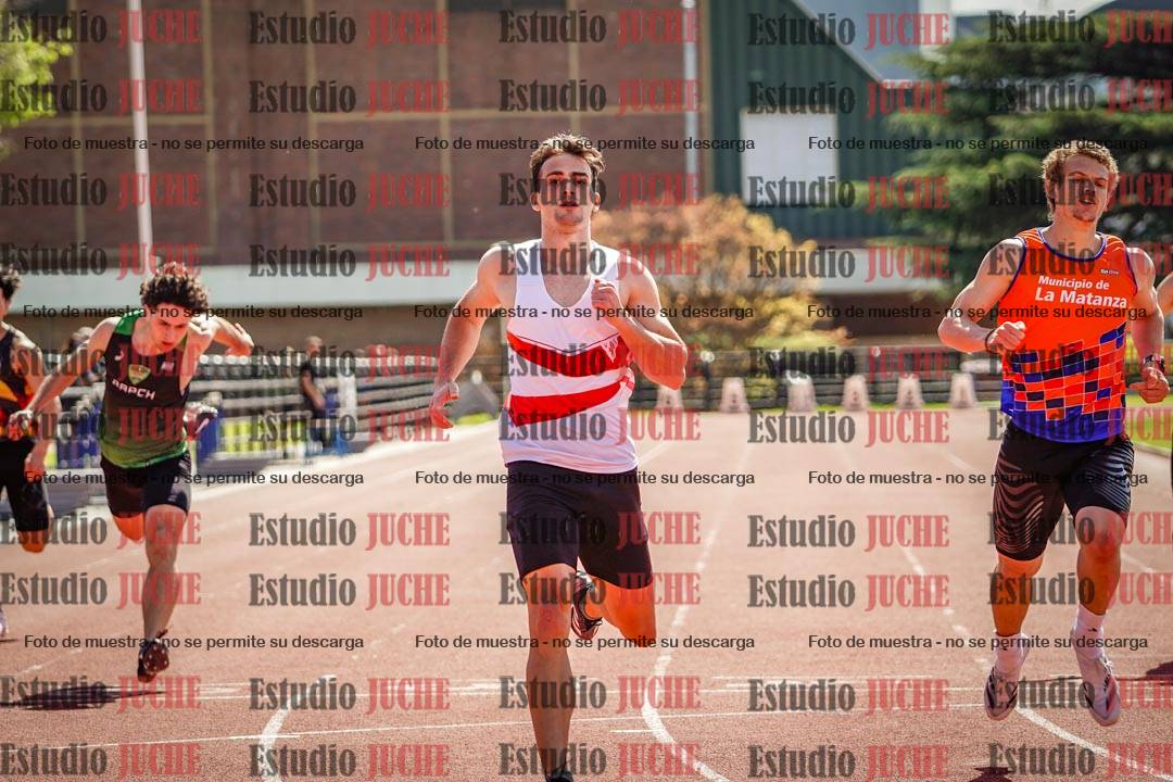 Fotos de los 200 m llanos de varones