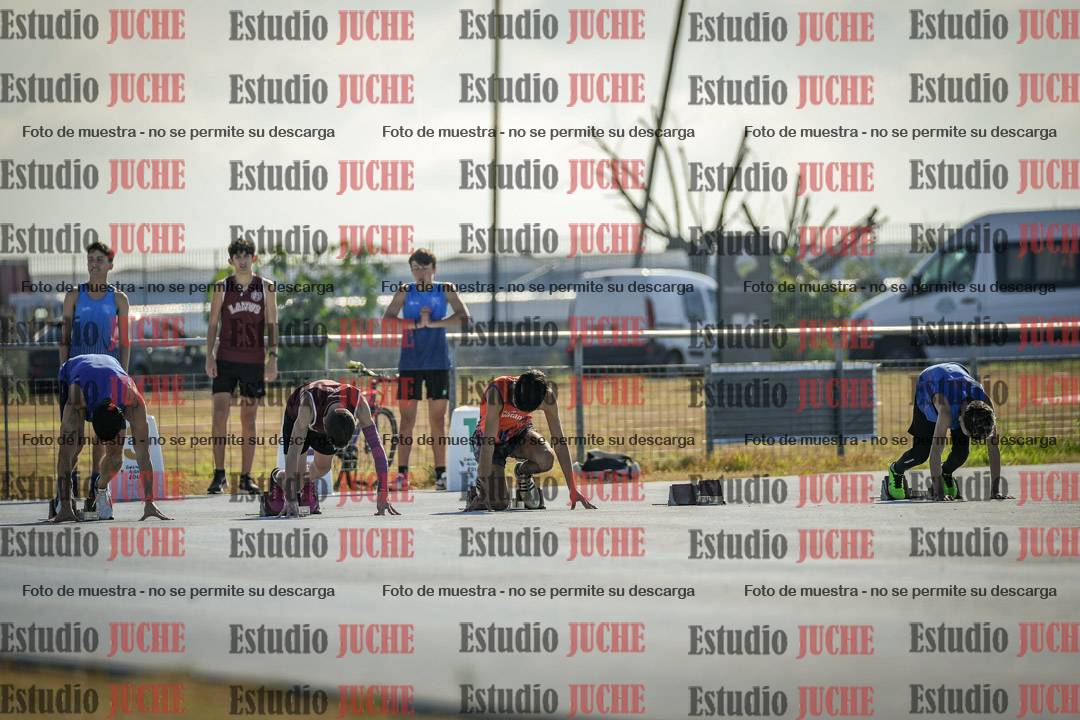 Fotos de los 100 m llanos de varones