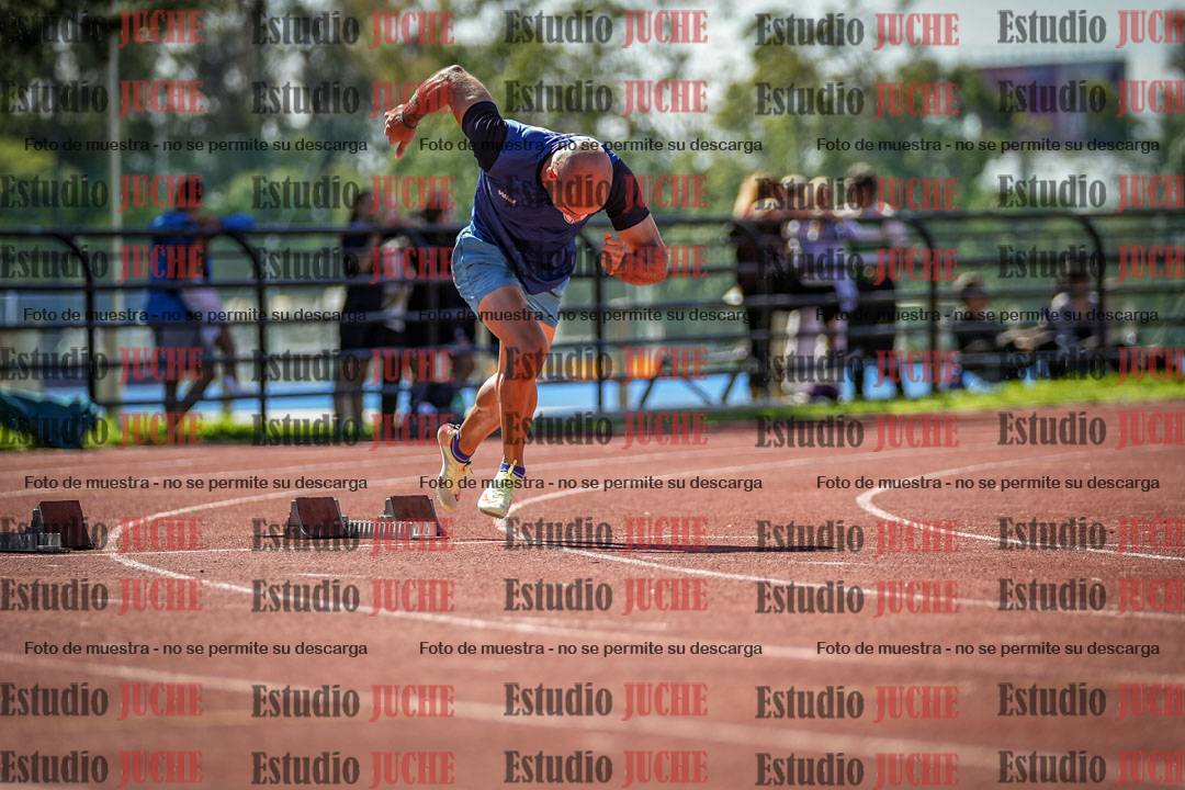 Fotos de los 100 m llanos de varones
