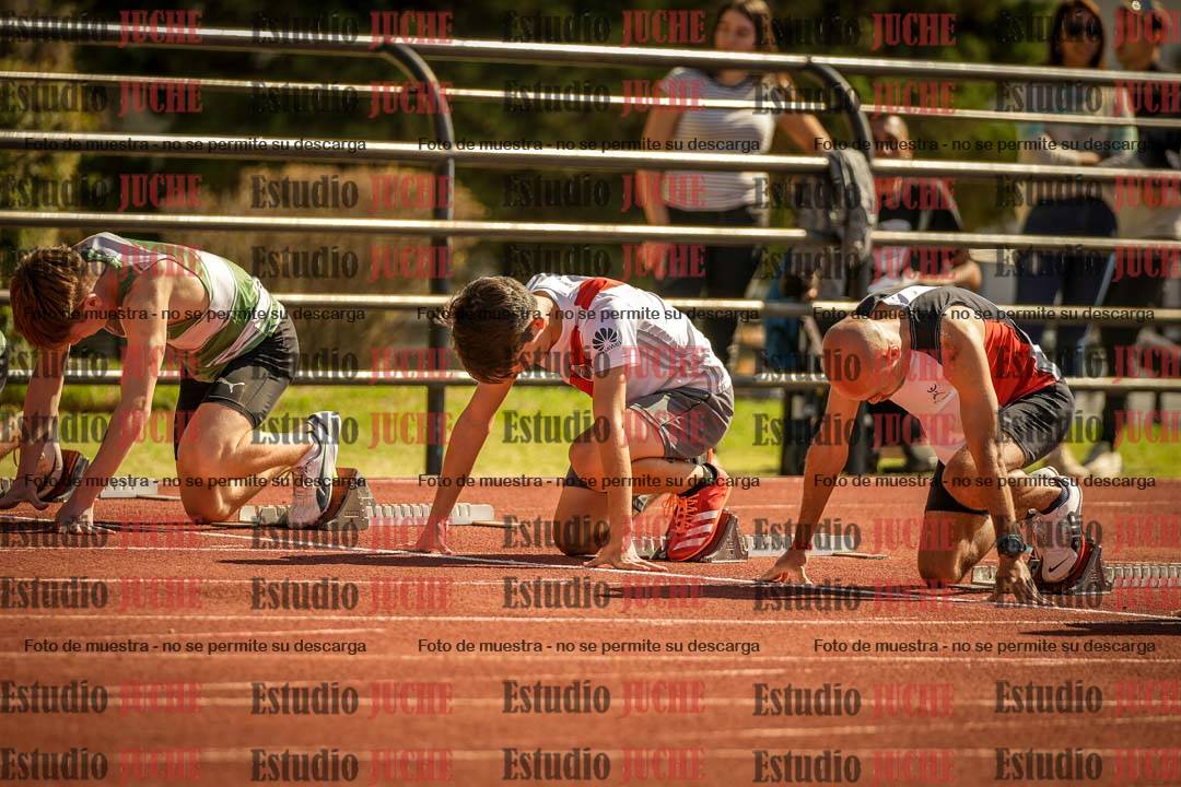 Fotos de los 100 m llanos de varones