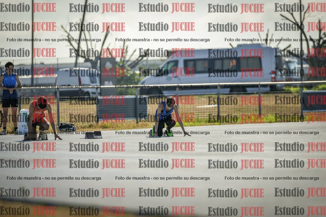 Fotos de los 100 m llanos de varones
