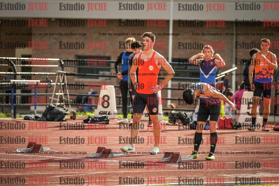 Fotos de los 100 m llanos de varones
