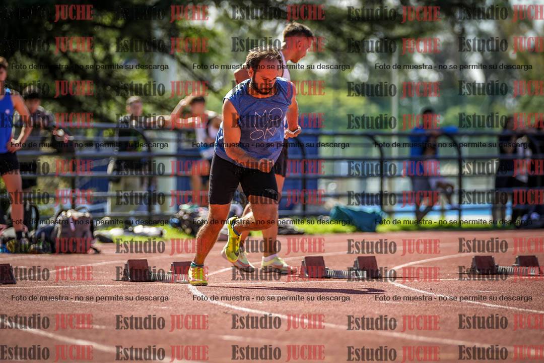 Fotos de los 100 m llanos de varones