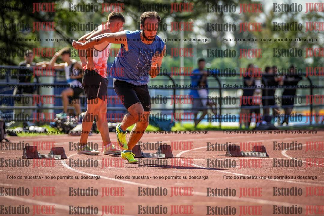 Fotos de los 100 m llanos de varones