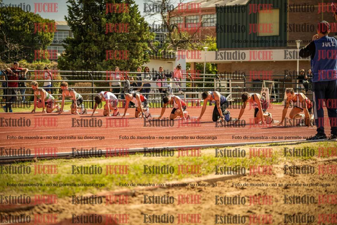 Fotos de los 100 m llanos de varones