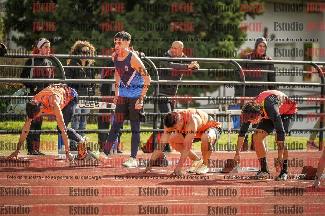 Fotos de los 100 m llanos de varones