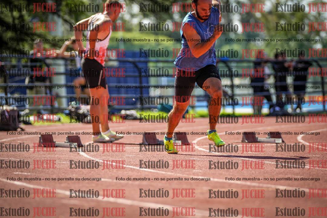 Fotos de los 100 m llanos de varones