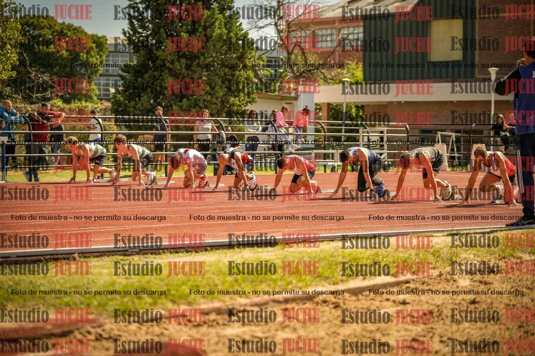 Fotos de los 100 m llanos de varones