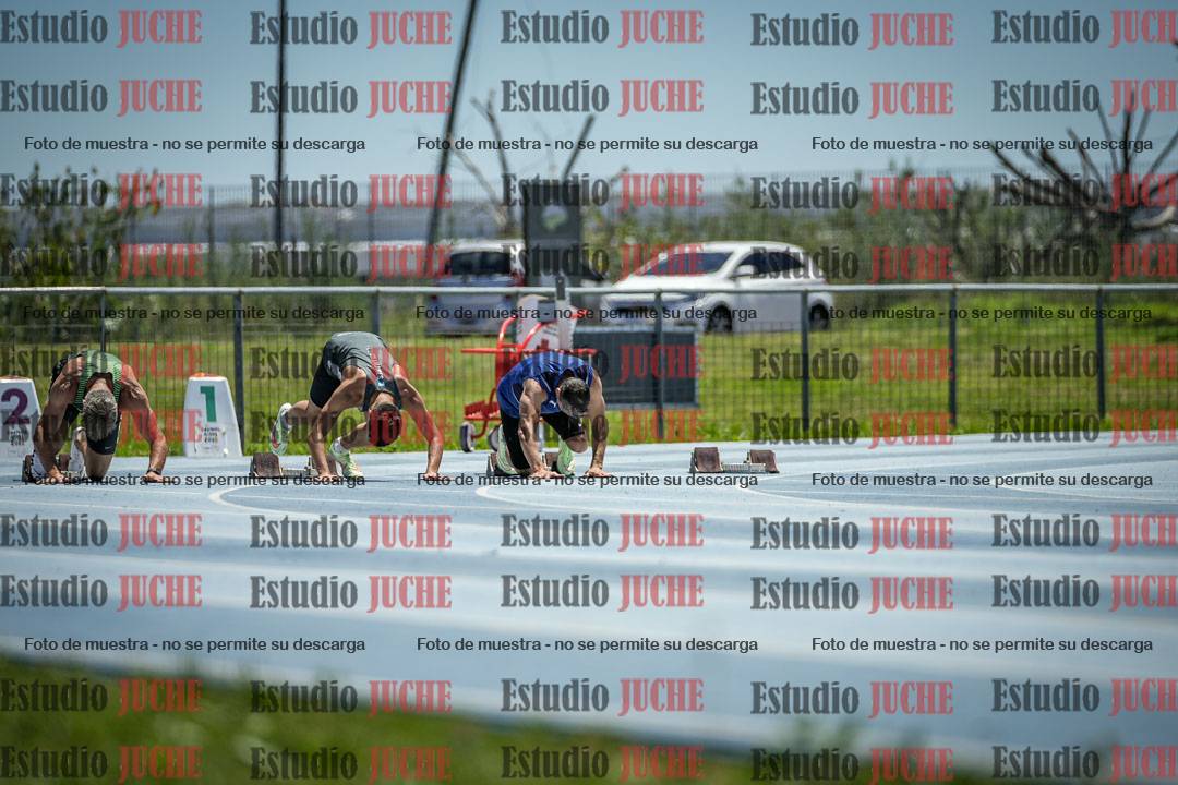 Fotos de los 100 m llanos de varones