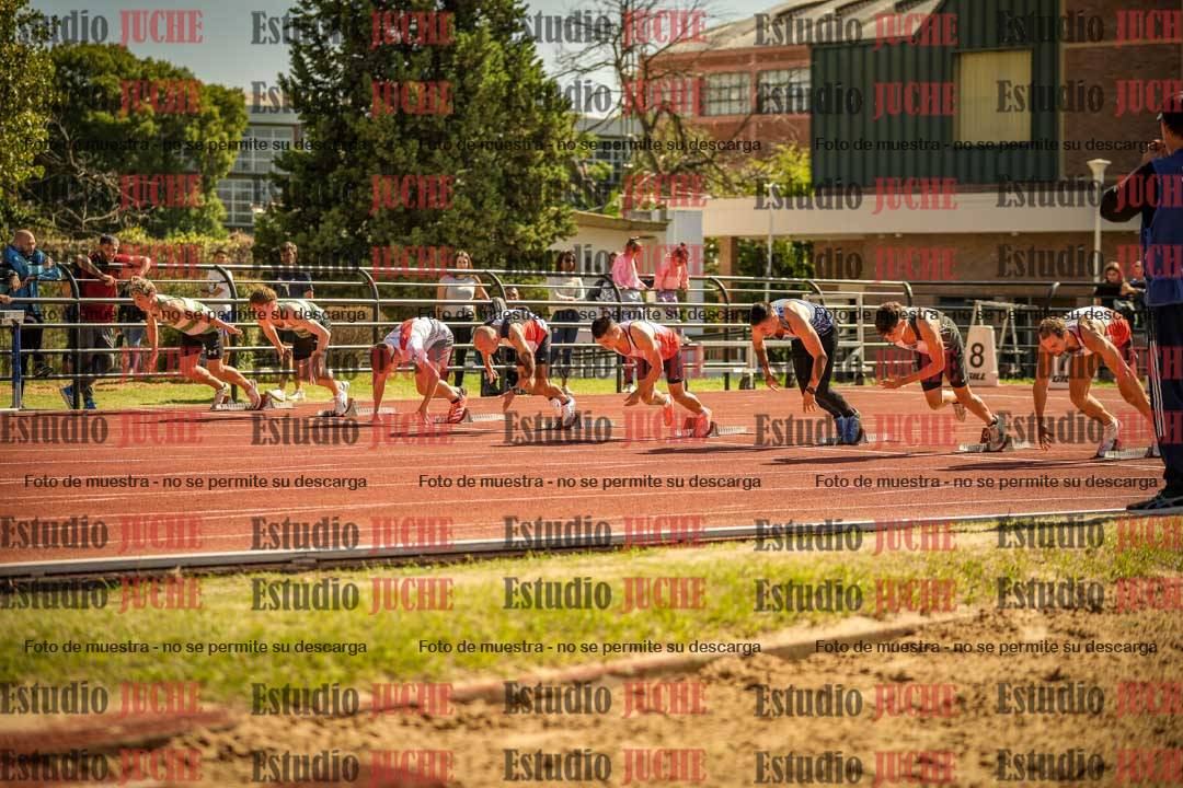 Fotos de los 100 m llanos de varones