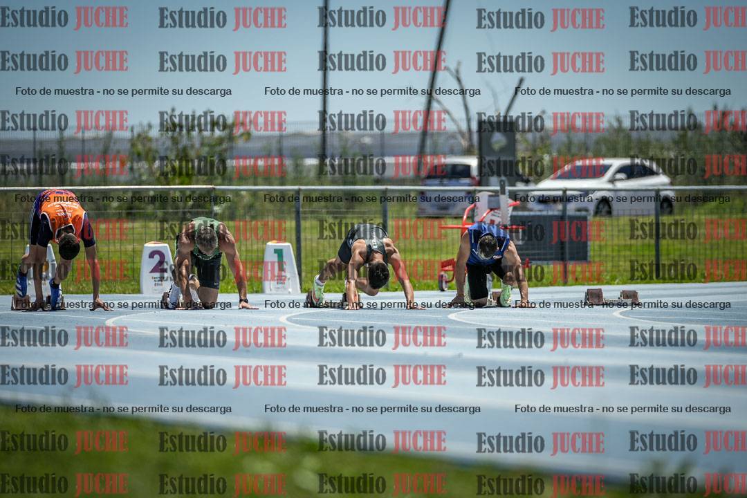 Fotos de los 100 m llanos de varones