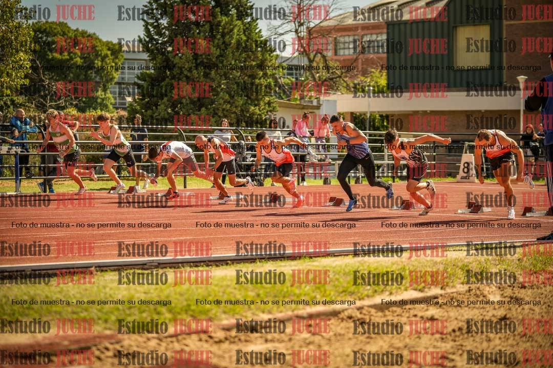 Fotos de los 100 m llanos de varones