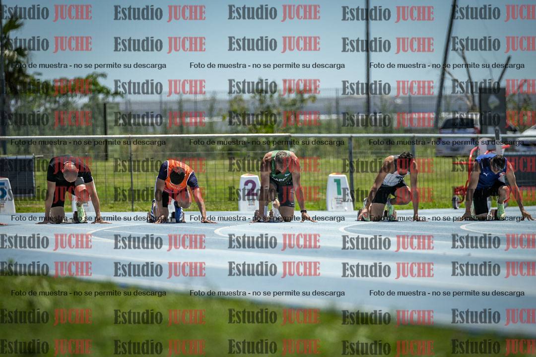 Fotos de los 100 m llanos de varones