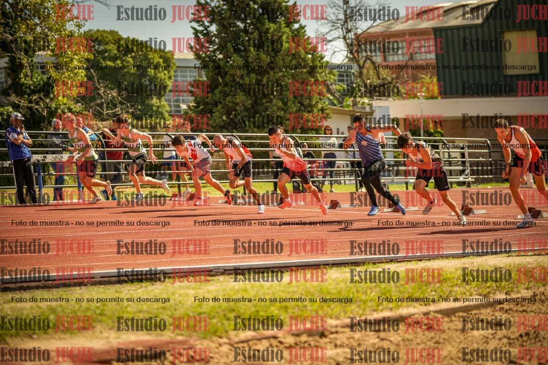 Fotos de los 100 m llanos de varones