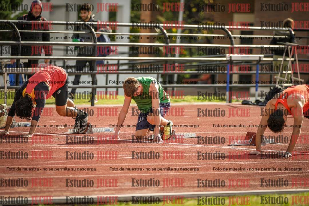 Fotos de los 100 m llanos de varones