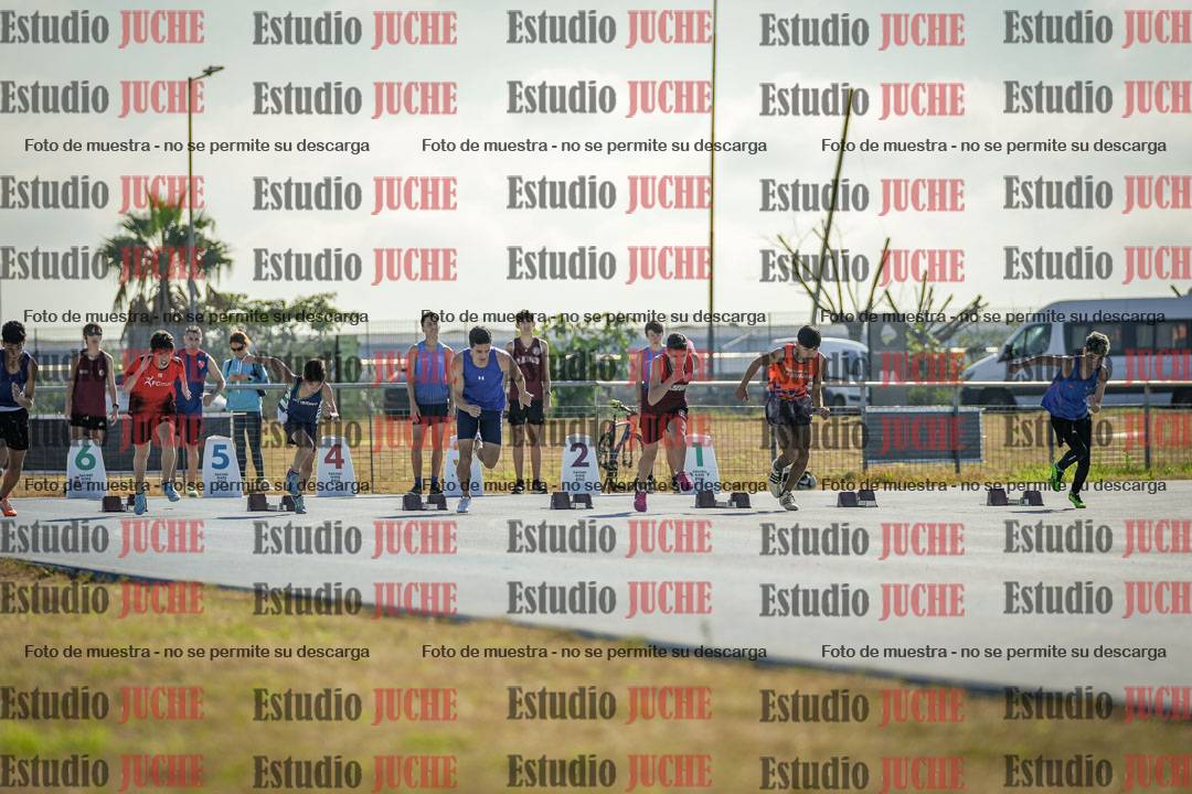 Fotos de los 100 m llanos de varones