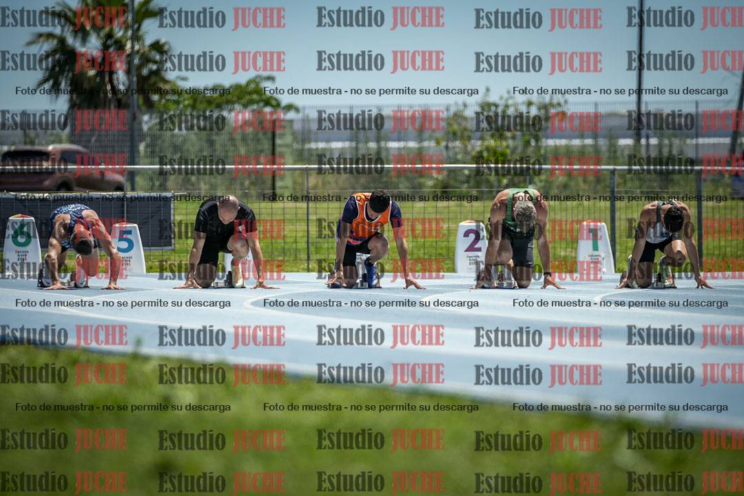 Fotos de los 100 m llanos de varones