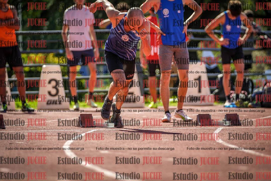 Fotos de los 100 m llanos de varones